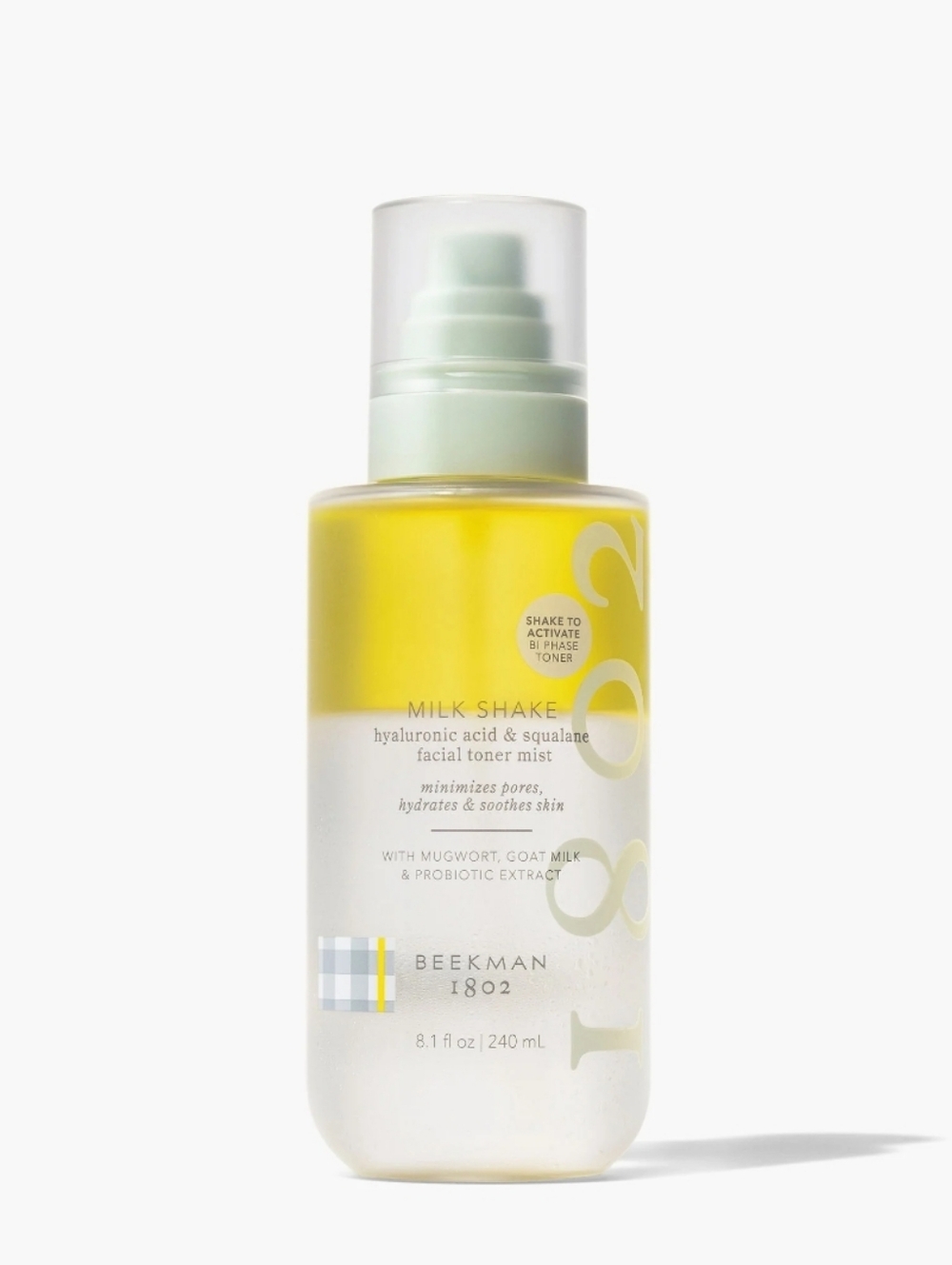 BEEKMAN 1801 Milk Shake Hyaluronic Acid & Squalane Facial Toner Mist 8.1FLOZ NWT